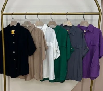ارائه ی تونیک زنانه بابوس مدل جلودکمه دار بابهترین کیفیت